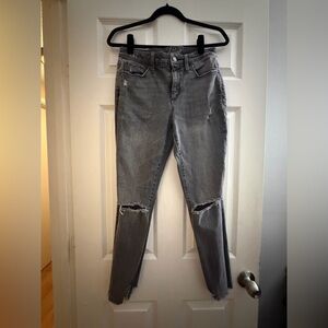 Universal Thread Women's Gray Ripped Skinny Jeans